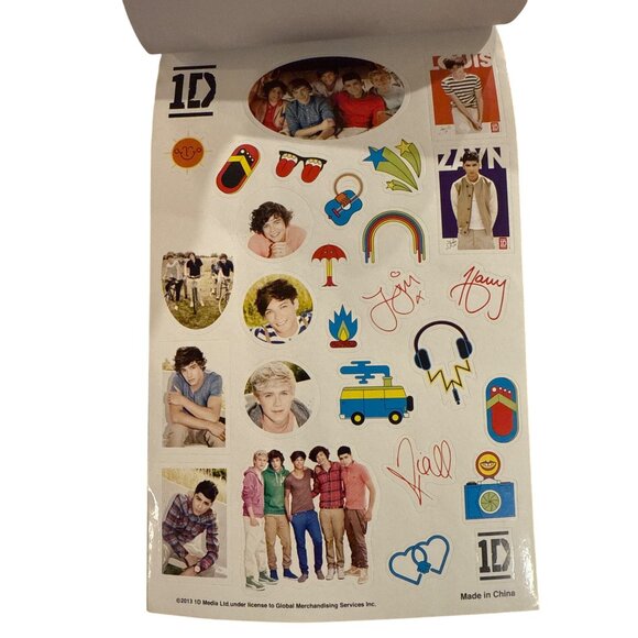 1D One Direction GROUP Sticker Book = 9.5"x5.75" 80 Stickers Inside Collectible - Picture 4 of 5